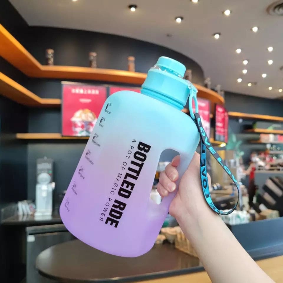 2.2L Large Capacity Travel Water Bottle With Time Maker, Portable Fitness Jug, Sport Gym Drinking Tumbler 2.2L Large Capacity Travel Water Bottle With Time Maker, Portable Fitness Jug, Sport Gym Drinking Tumbler
